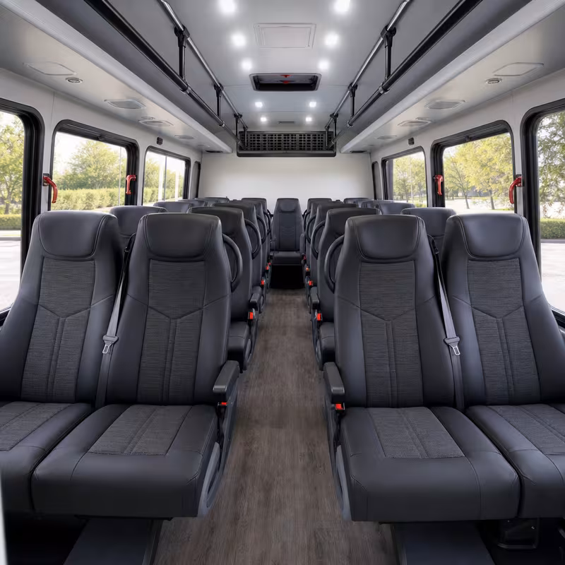 15-35 Passenger Minibus Interior